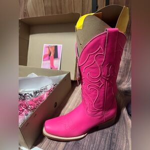 Corral Pink Heeled Boots